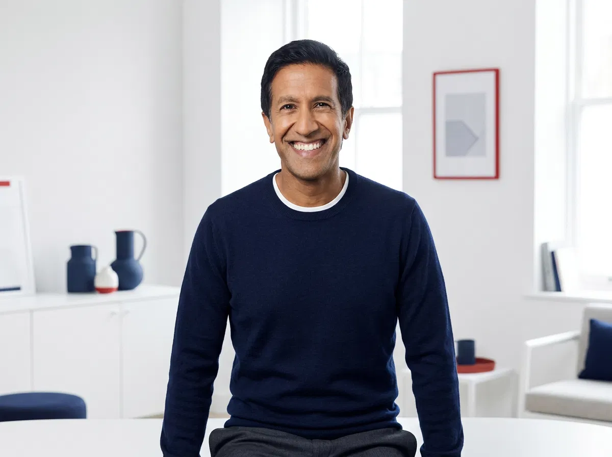 Nutritionist Daniel Aggarwal, editorial portrait